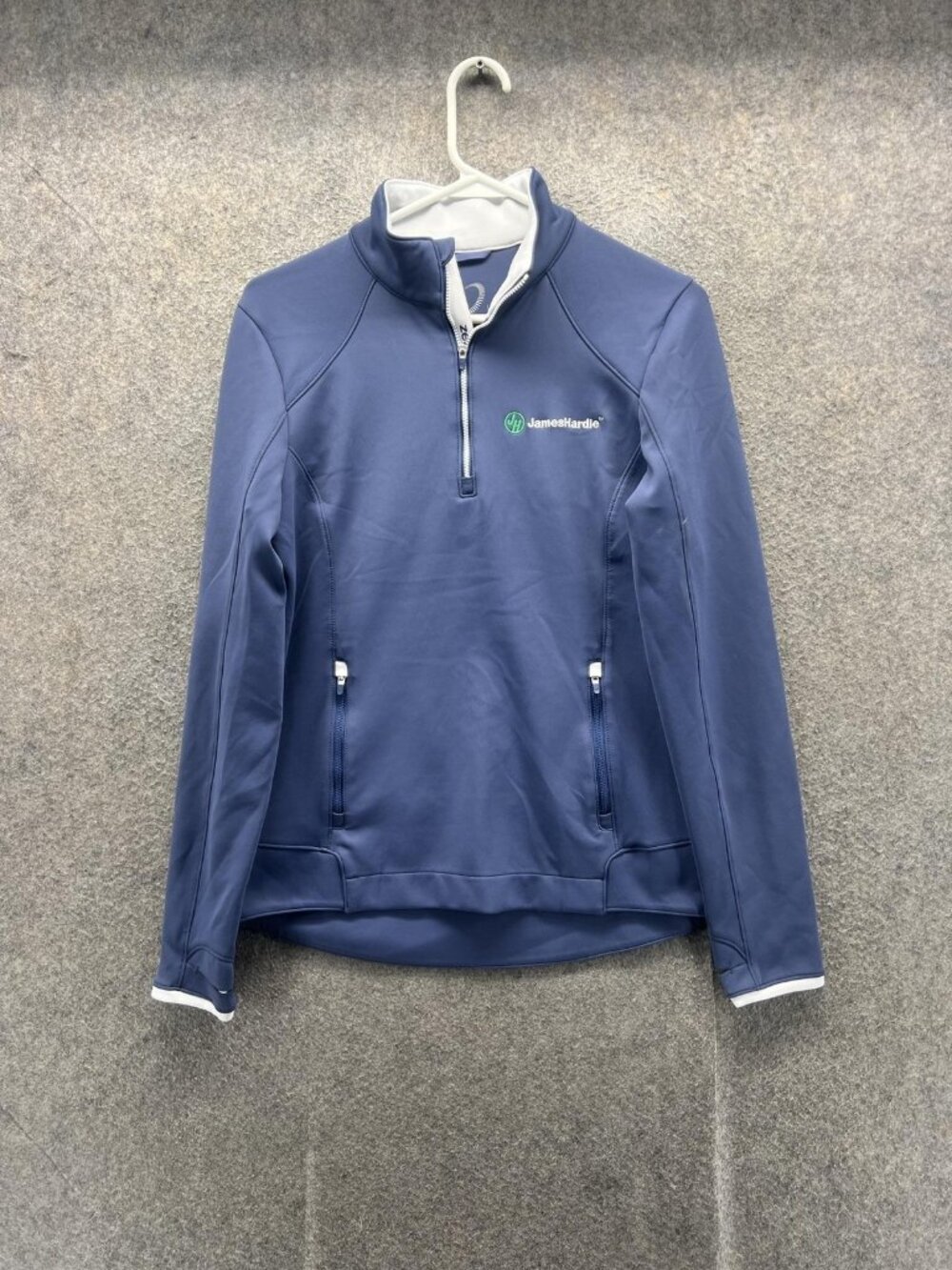 Zero Restriction Jacket Womens Small Blue 1/4 Zip Golf Stretch Softshell